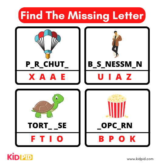 Find The Missing Alphabet 27