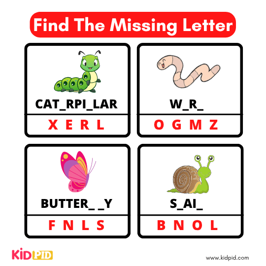 Find The Missing Alphabet 29