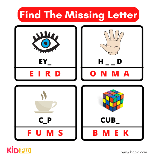 Find The Missing Alphabet 30