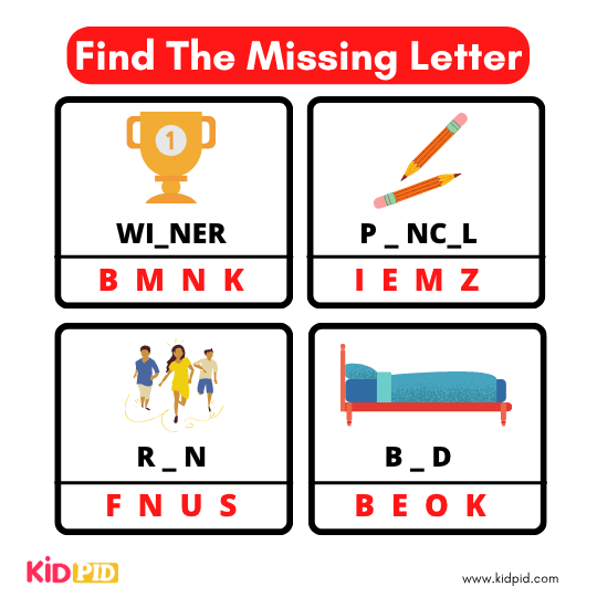Find The Missing Alphabet 6