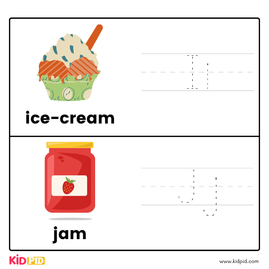 Ii & Jj - Trace Letters Workbook