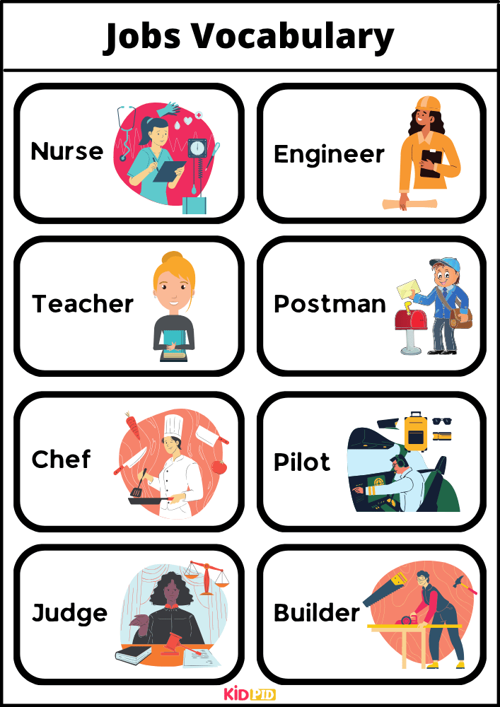 Jobs Vocabulary - Words With Pictures Book