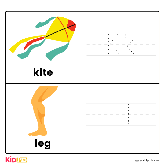 Kk & Ll - Trace Letters Workbook