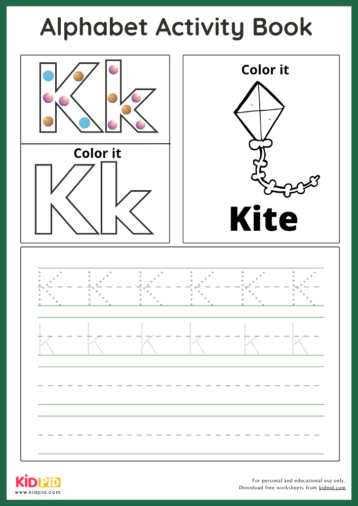 Kite - Alphabet Activity Book