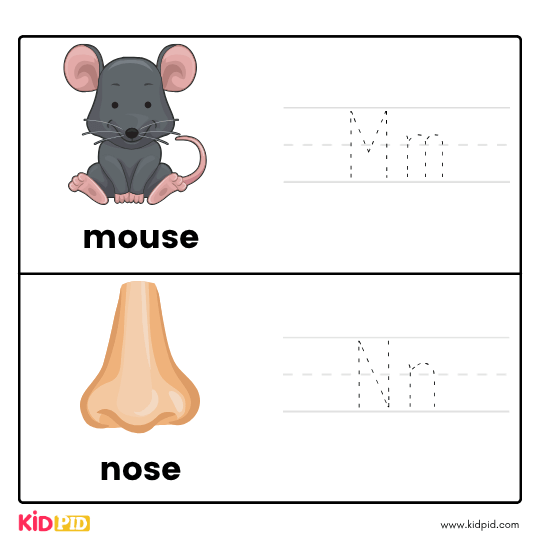 Mm & Nn - Trace Letters Workbook