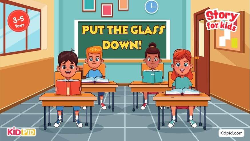 Put the glass down life lesson book for kids