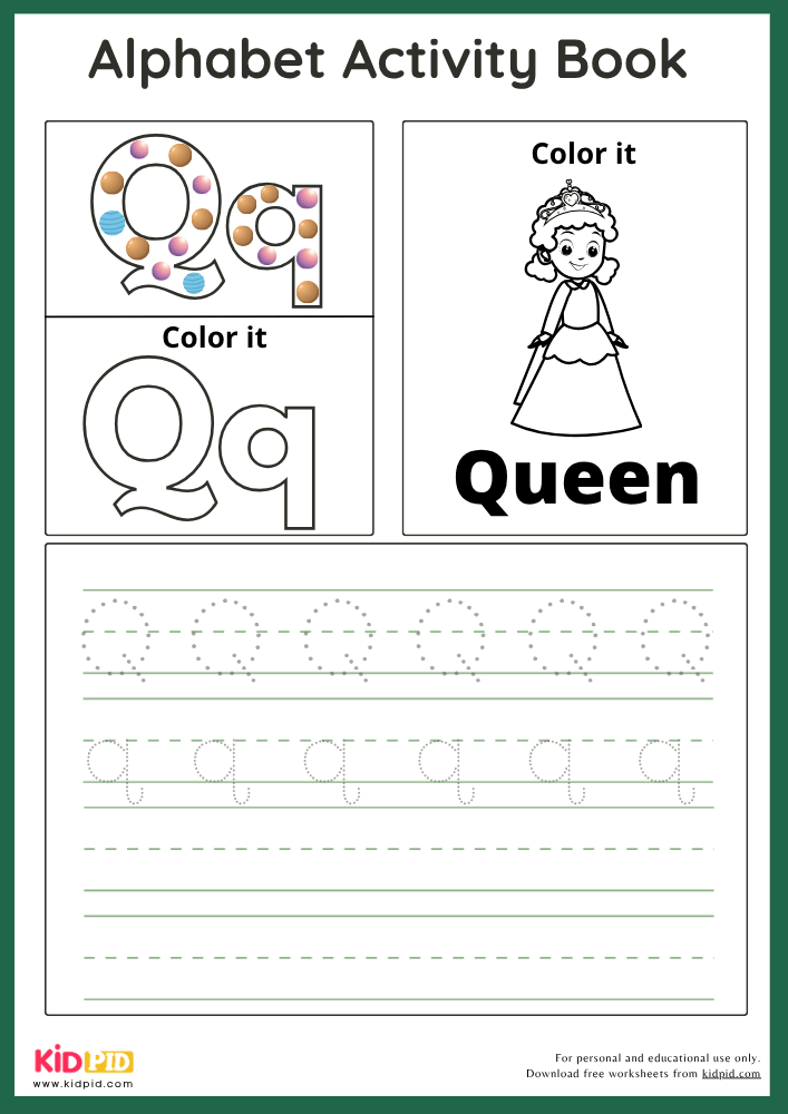 Queen - Alphabet Activity Book