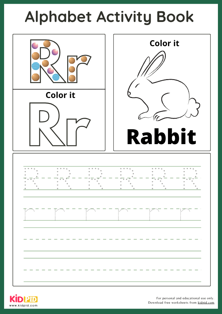 Rabbit - Alphabet Activity Book