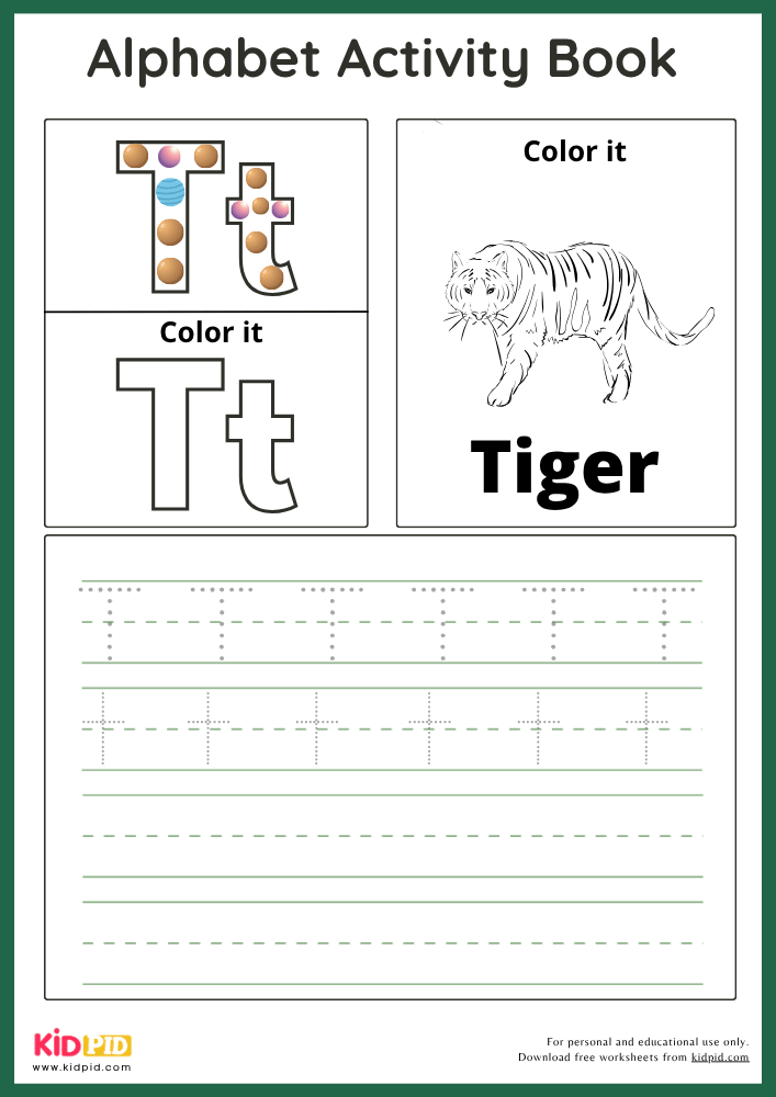 Tiger - Alphabet Activity Book