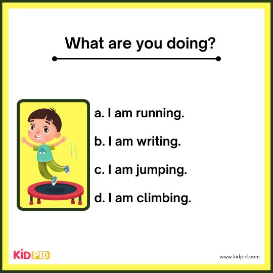 What Are You Doing - Workbook for Kids - 7