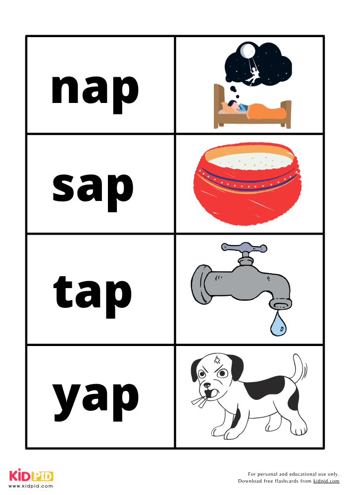 Word Family Book for Kids 4