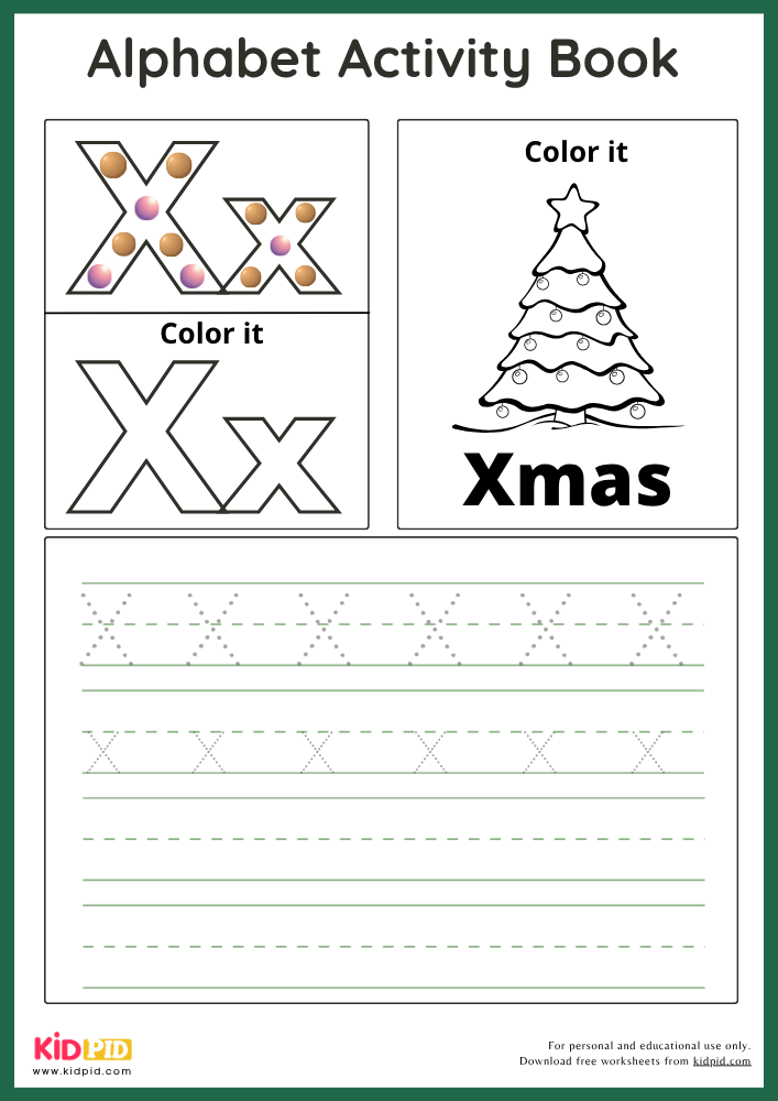 Xmas - Alphabet Activity Book