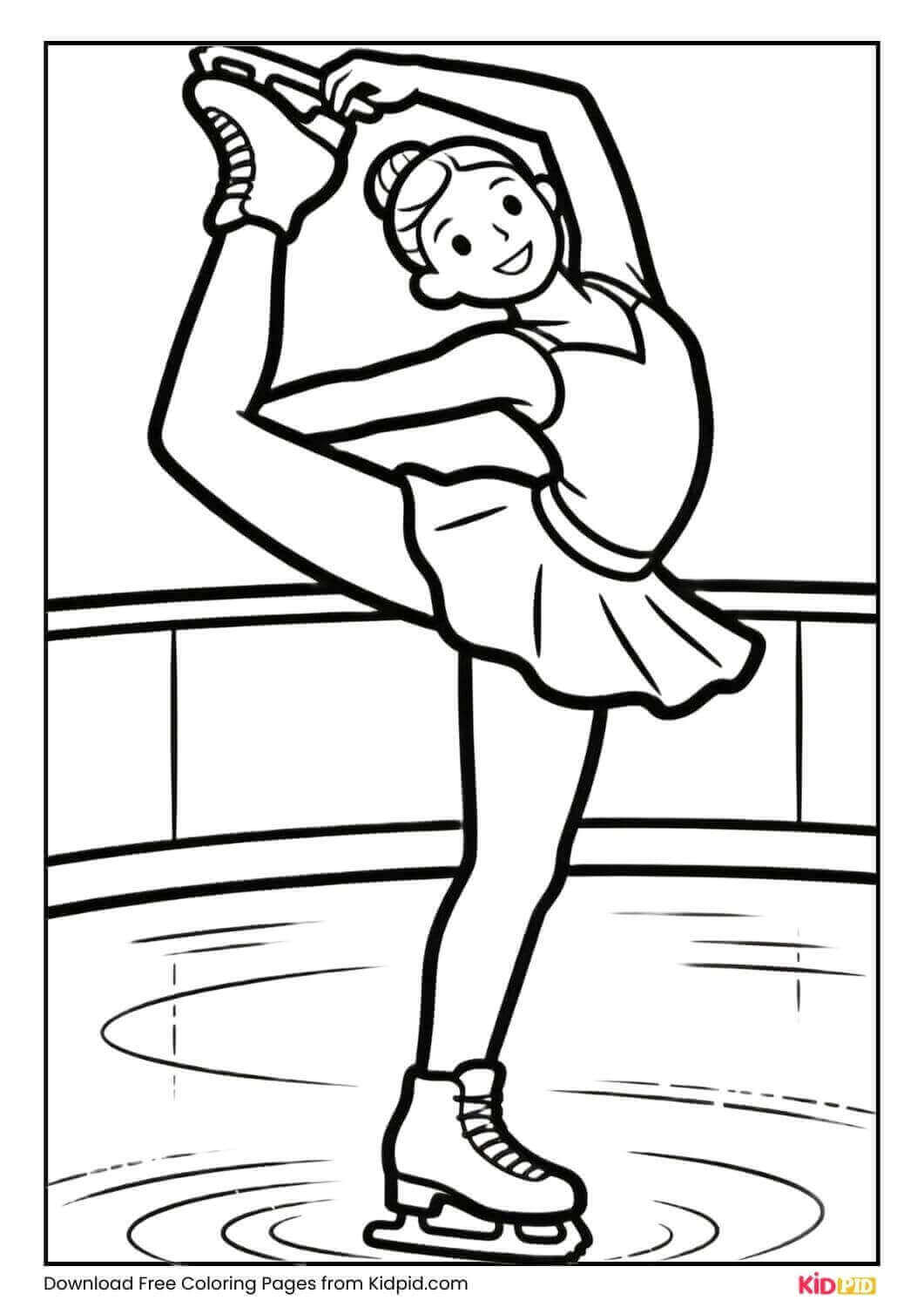 Figure skater performing a spin