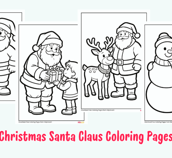 Christmas Santa Claus Coloring Pages for Kids