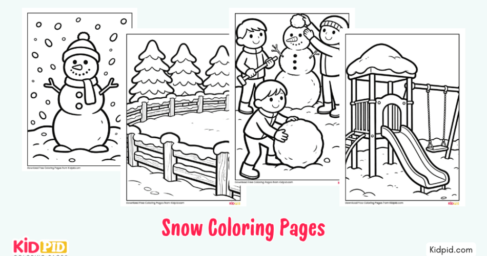 Snow Coloring Pages for Kids