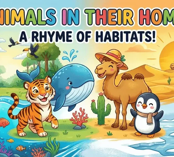 Animal Habitats Rhyme for Kids – Learn Where Animals Live