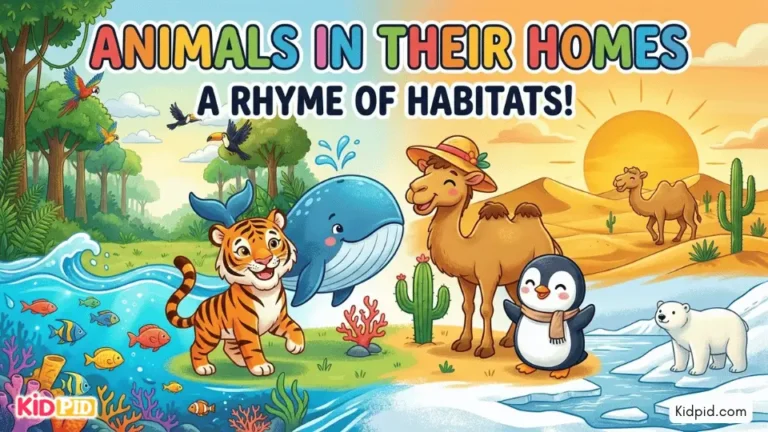 Animal Habitats Rhyme for Kids – Learn Where Animals Live