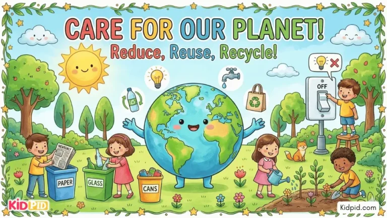 Reduce, Reuse, Recycle Poem for Kids | Easy Ways to Save the Earth