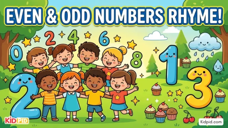 Even and Odd Numbers Rhyme for Kids – Fun Math Learning Activity