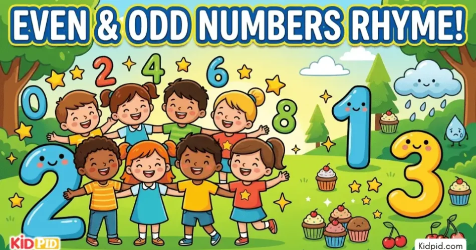 Even and Odd Numbers Rhyme for Kids – Fun Math Learning Activity