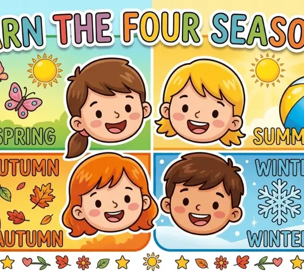Four Seasons Rhyme for Kids | Spring, Summer, Autumn and Winter