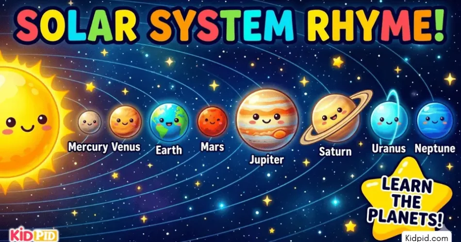 Solar System Poem for Kids | Easy Planet Rhyme and Space Facts