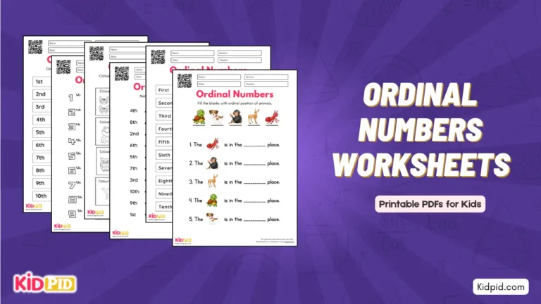 Ordinal Numbers Worksheets – Free Printable PDFs for Kids