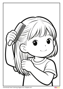 10-brushing-hair-coloring-page